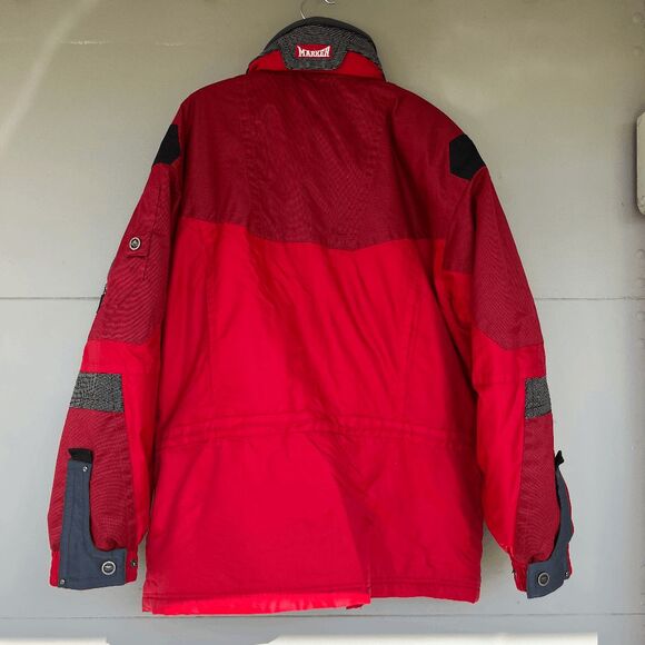 VTG 90s Marker Red Ski Patrol Jacket L/XL Olympic Model Thermolite Aqua Guard - Picture 2 of 12